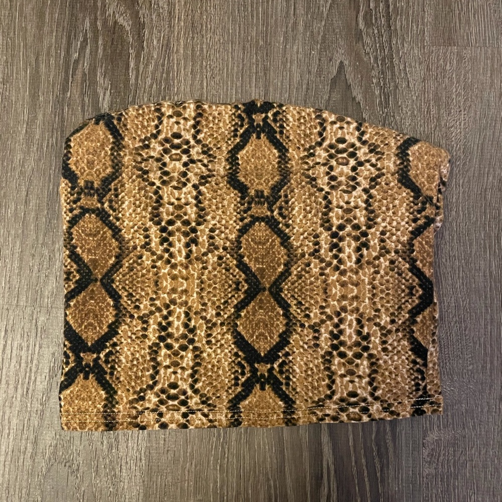 Snake print bandeau